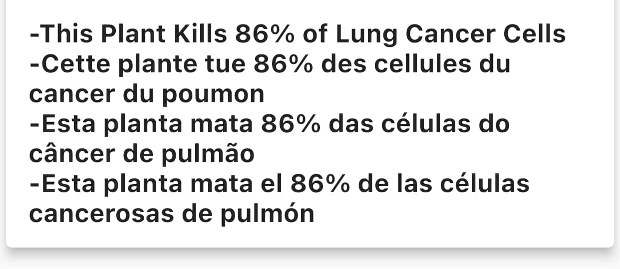 Traitement naturel cancer de poumons